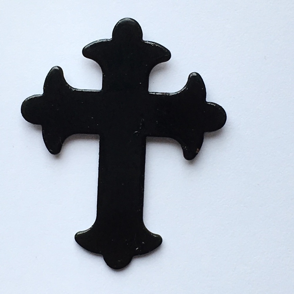 Black Cross Pin